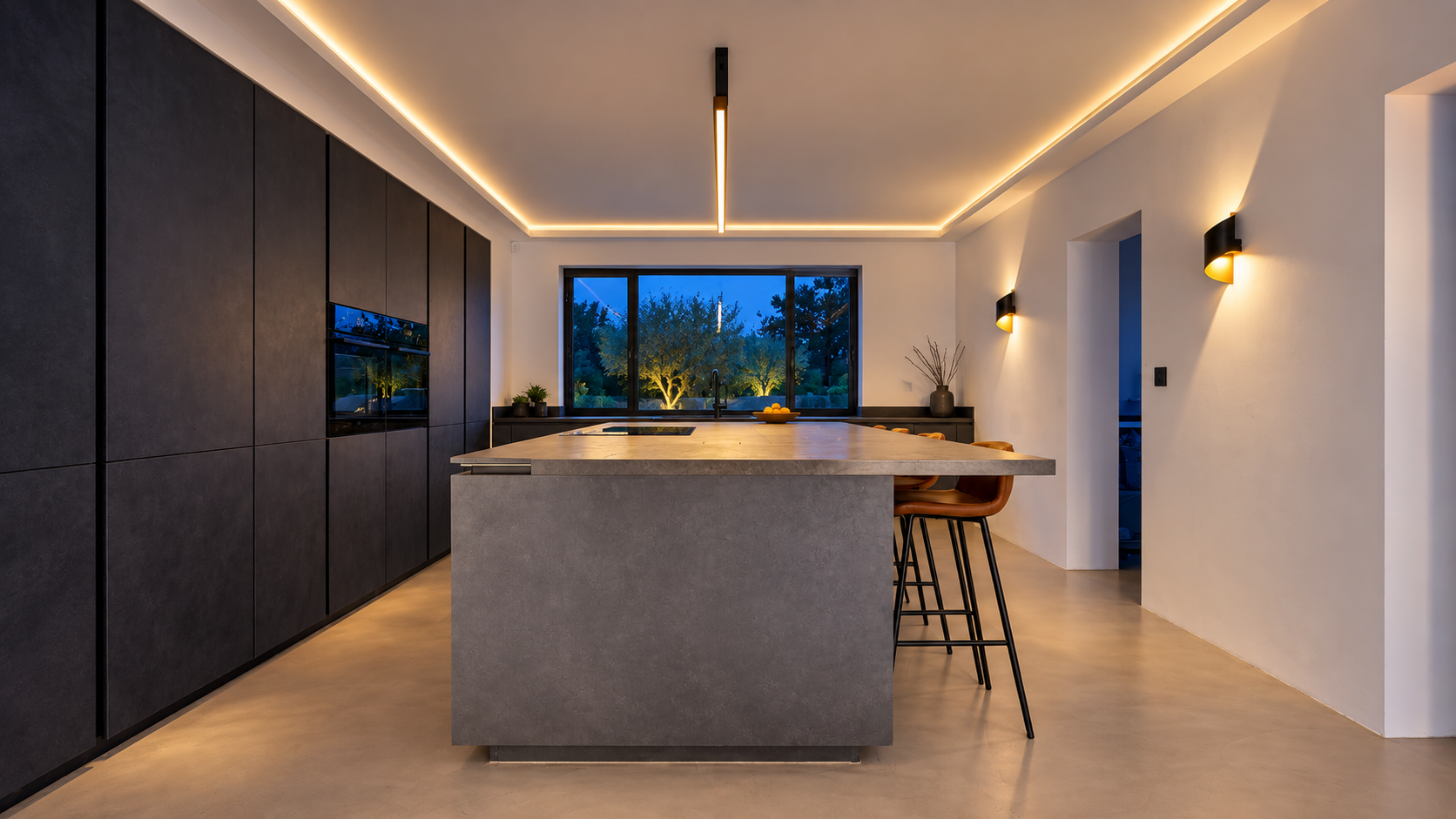 Contemporary kitchen used for the WRK Smart interactive demonstration